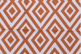 Richloom Fretwork Printed Cotton Drapery Fabric in Copper