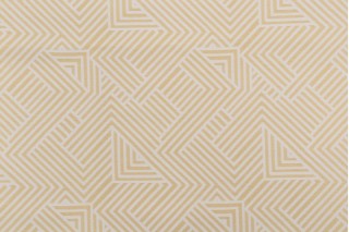 1 Yard Robert Allen Folded Maze BK Woven Upholstery Fabric in Zest