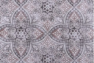 Kaufmann Alfresco Printed Cotton Drapery Fabric in Slate