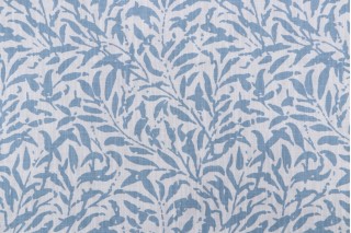 Richloom Parkhurst Printed Cotton Drapery Fabric in Ocean