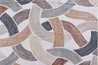 Richloom Ryman Printed Cotton Drapery Fabric in Copper