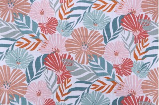 Stof France Superbe Printed Cotton Drapery Fabric in Marsala 