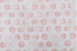 Ellen Degeneres Silva Spots Printed Cotton Drapery Fabric in Blush 