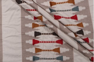 PK Lifestyles Le Souk Embroidered Drapery Fabric in Spice 