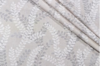PK Lifestyles Eucalyptus Printed & Embroidered Drapery Fabric in Shadow 