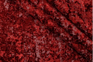 PK Lifestyles Splendor Velvet Upholstery Fabric in Scarlet 