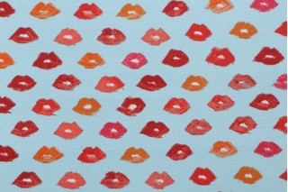 Novogratz Dr Lips Printed Polyester Outdoor Fabric in Pool 