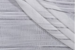 Terrell Sheer Drapery Fabric in White