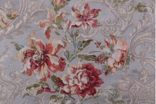 Waverly Fresco Flourish Printed Cotton Drapery Fabric in Jewel