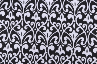 Premier Prints Field-Slub Canvas Printed Cotton Drapery Fabric in Raven 