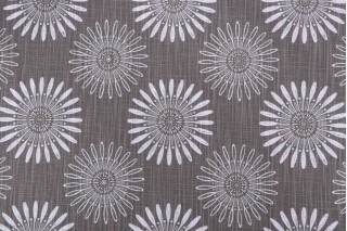 Angela Harris Diva-Luxe Canvas Printed Cotton Drapery Fabric in Jet for Premier Prints 