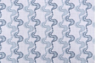 Angela Harris Ellis-Luxe Canvas Printed Cotton Drapery Fabric in Lagoon for Premier Prints 