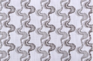Angela Harris Ellis-Luxe Canvas Printed Cotton Drapery Fabric in Jet for Premier Prints 
