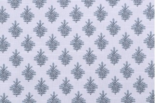 Premier Prints Dyann-Slub Canvas Printed Cotton Drapery Fabric in Shy Blue 