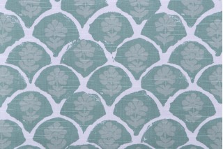 Premier Prints Petal-Slub Canvas Printed Cotton Drapery Fabric in Spruce 