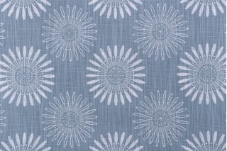 Angela Harris Diva-Luxe Canvas Printed Cotton Drapery Fabric in Lagoon for Premier Prints 