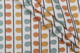 Kaufmann Enigma Embroidered Drapery Fabric in Agate 