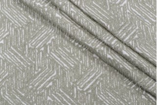 Kaufmann Rhyme Embroidered Drapery Fabric in Green Tea 