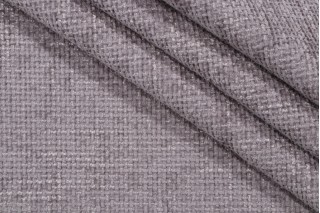Valdese Weavers Nones Woven Crypton Home Finish Chenille Upholstery Fabric in Pewter