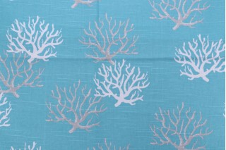 1 Yard Premier Prints Isadella Printed Cotton Drapery Fabric in Ocean