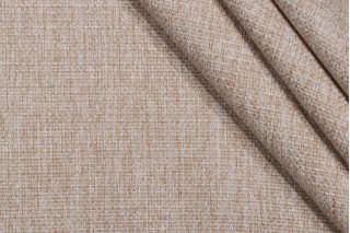 Bishop Woven Upholstery Fabric in Stone