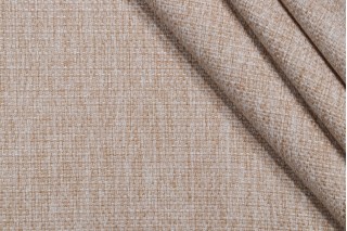Bishop Woven Upholstery Fabric in Stone