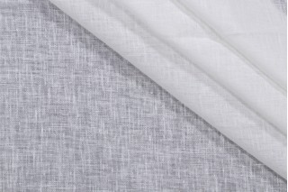 Serrano Woven Sheer Drapery Fabric in Icicle