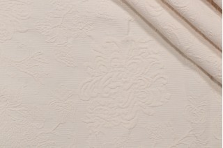 Gabrielle Matelasse Upholstery Fabric in Sand