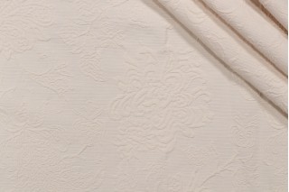 Gabrielle Matelasse Upholstery Fabric in Sand