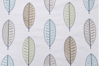 Hamilton Bryn Embroidered Drapery Fabric in Spring 