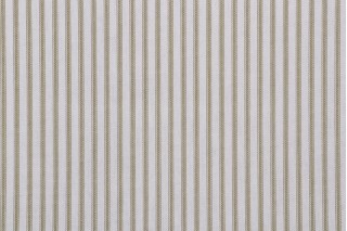 Magnolia Home Berlin Ticking Stripe Printed Cotton Drapery Fabric in Meadow 