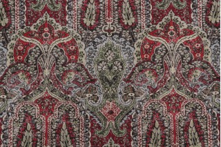Kaufmann Legacy Printed Drapery Fabric in Crimson