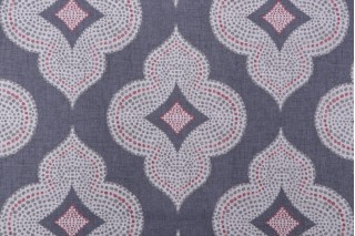 Magnolia Home Alexandria Printed Cotton Drapery Fabric in Cindersmoke 