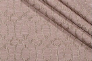 Hamilton Parquet Woven Upholstery Fabric in Rosedust 