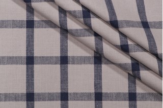 Hamilton Bain Woven Upholstery Fabric in Navy 