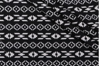 Macias Woven Upholstery Fabric in Onyx 