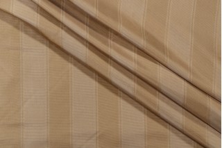 Reilly Stripe Woven Drapery Fabric in Antique