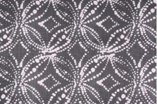 Premier Prints Gerardo Printed Slubbed Cotton Canvas Drapery Fabric in Black Flame