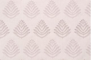 PK Lifestyles Royal Fern Emb Woven Embroidered Drapery Fabric in Silver
