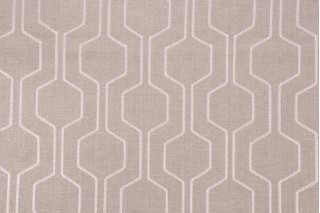Richloom Climber Embroidered Drapery Fabric in Dove