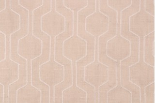 Richloom Climber Embroidered Drapery Fabric in Bisque