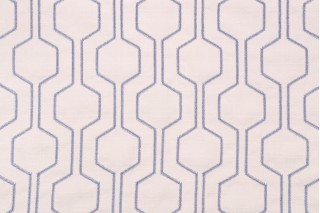 Richloom Climber Embroidered Drapery Fabric in Ocean