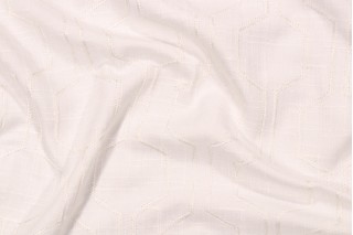 Richloom Climber Embroidered Drapery Fabric in Snow