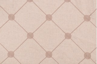 Kaufmann Embroidered Drapery Fabric in Linen