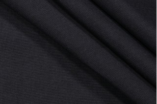 Solid Woven Outdoor Fabric in Coal
