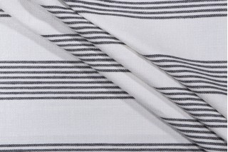 PK Lifestyles Alleyway Stripe Woven Chenille Upholstery Fabric in Domino