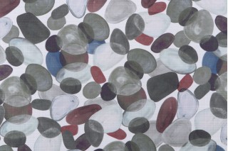 Golding Rock Retreat Printed Polyester Drapery Fabric in Shadow
