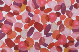 Golding Rock Retreat Printed Polyester Drapery Fabric in Sangria