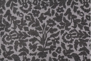 Robert Allen Frangia BK Chenille Upholstery Fabric in Graphite by DwellStudio