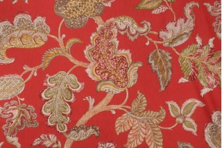 Kaufmann Lawrence Printed Cotton Drapery Fabric in Poppy